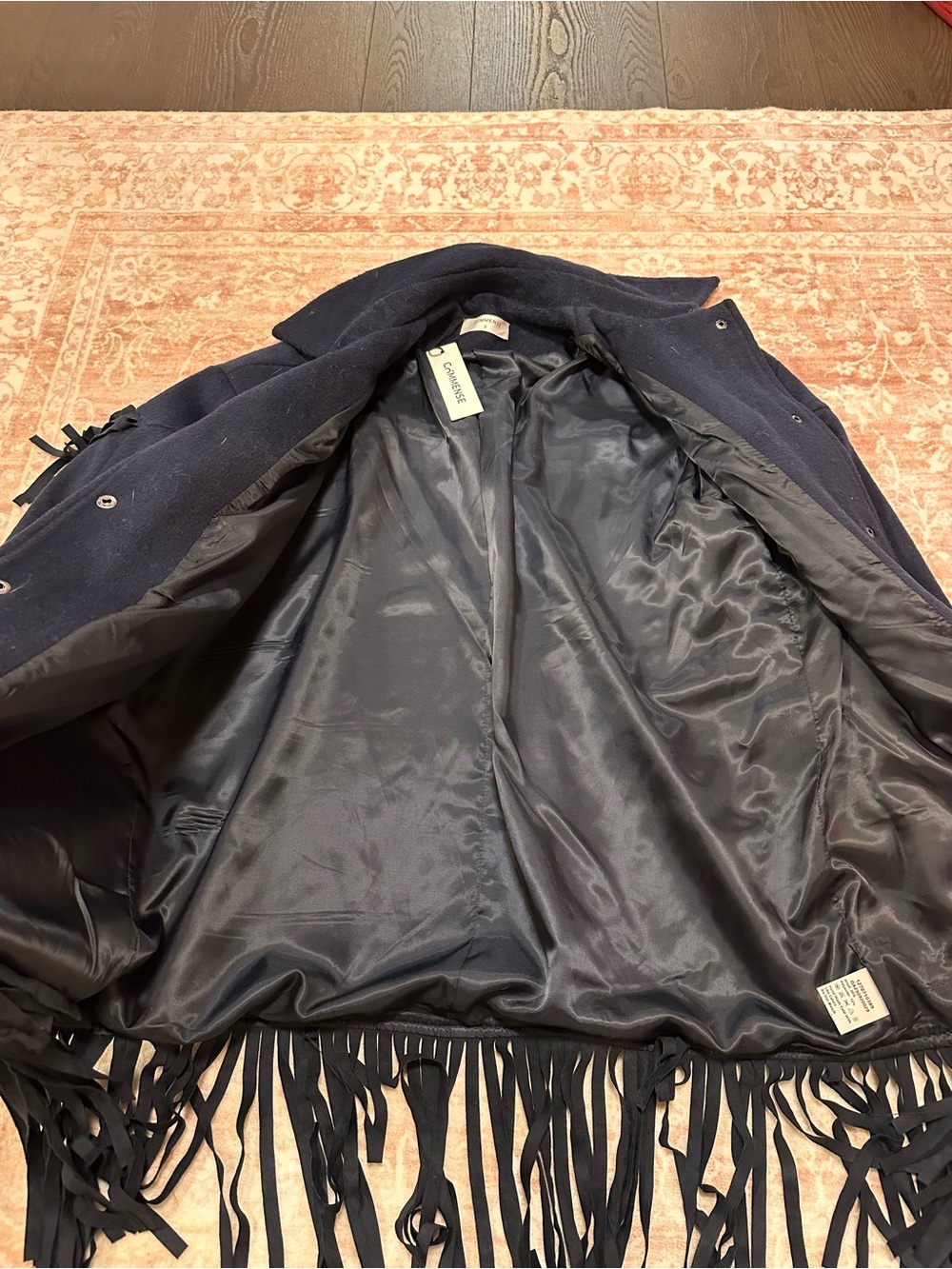 NWT 🫐 Commense Wool Fringe Jacket - Picture 10 of 16